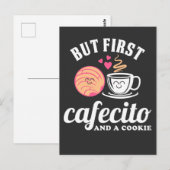 Carte Postale Café Latina espagnol mais premier café et un coco (Devant / Derrière)