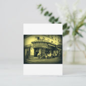 Carte Postale Café Le Deux Moulain (Debout devant)