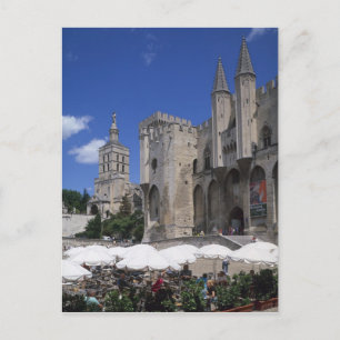 Carte Postale Café, Le Palais des Papes, Avignon, Vaucluse,
