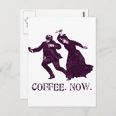 CARTE POSTALE CAFÉ. MAINTENANT. (Devant / Derrière)