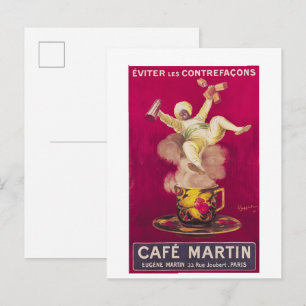 Carte Postale Cafe Martin, 1921 Leonetto Cappiello