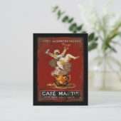 Carte Postale Cafe Martin Genie (Debout devant)