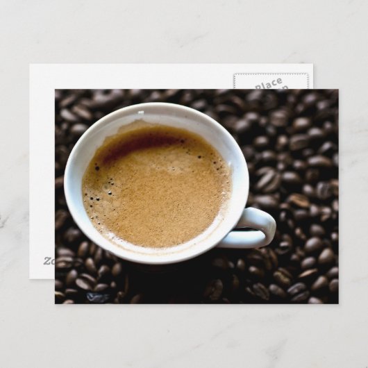 Carte Postale Café matin (Devant / Derrière)