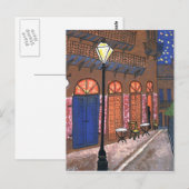 Carte Postale Café nocturne de la Nouvelle-Orléans (Devant / Derrière)