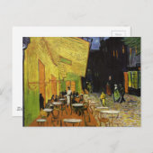 Carte Postale Café nocturne de Van Gogh (Devant / Derrière)