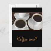 Carte Postale Café noir (Devant / Derrière)