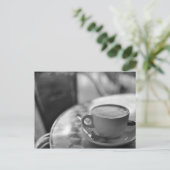 Carte Postale Café noir et blanc (Debout devant)
