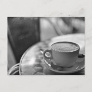 Carte Postale Café noir et blanc