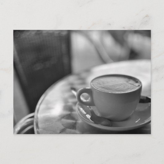 Carte Postale Café noir et blanc (Devant)