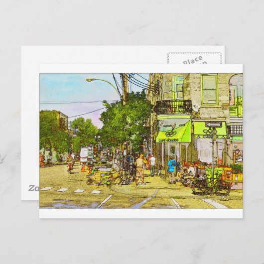 Carte Postale Café Olympico (Devant / Derrière)