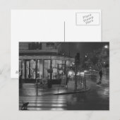 Carte Postale Café Paris la nuit (Devant / Derrière)