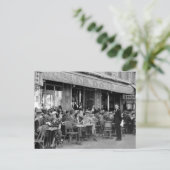 Carte Postale Café Paris Noir & Blanc (Debout devant)