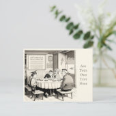 Carte postale Café personnalisée (Debout devant)