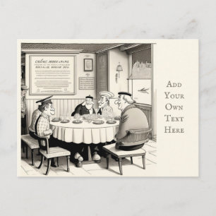 Carte postale Café personnalisée