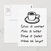 Carte postale Café Punk (Devant / Derrière)