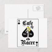 Carte Postale Cafe Racer Blonde (Devant / Derrière)