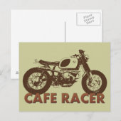 Carte Postale Cafe Racer Vintage (Devant / Derrière)