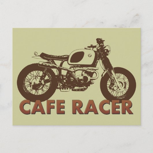 Carte Postale Cafe Racer Vintage (Devant)