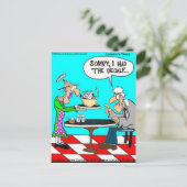 Carte Postale Café Sans Vaches Drôle Tee - shirt Mugs & Cadeaux (Debout devant)