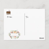Carte postale Café Shop Chocolat Chaud Marshmallow (Dos)