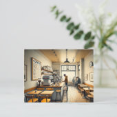 Carte Postale Café simple à San Francisco Mug (Debout devant)