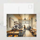 Carte Postale Café simple à San Francisco Mug (Devant / Derrière)