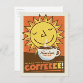 Carte Postale Café Sunshine Blend (Devant / Derrière)