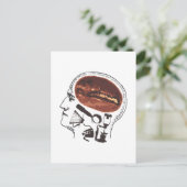Carte Postale Café sur le cerveau (Debout devant)