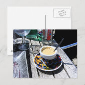 Carte Postale Café sur Normandy Beach (Devant / Derrière)