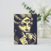 Carte Postale Café surréaliste du matin (Debout devant)