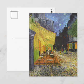 Carte Postale Café Terrasse à la nuit par Van Gogh