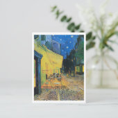 Carte Postale Café Terrasse à la nuit par Vincent Van Gogh (Debout devant)