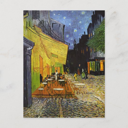 Carte Postale Café Terrasse à Night Van Gogh (Devant)
