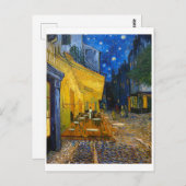 Carte Postale Café Terrasse en soirée | Van Gogh | (Devant / Derrière)