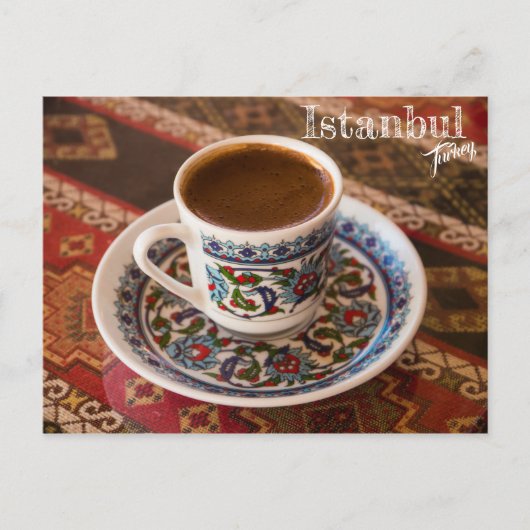 Carte Postale Café turc à Istanbul, Turquie (Devant)