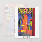 Carte Postale Café Turc (Ii) D'Août Macke (Devant / Derrière)