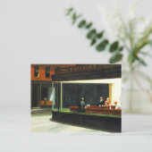 Carte Postale Café vintage avec Stars de cinéma (Debout devant)