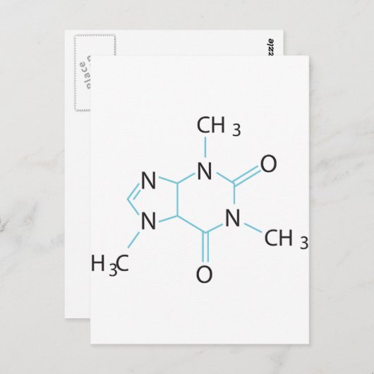 Carte Postale Caféine (Devant / Derrière)