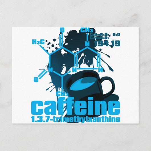 Carte Postale Caféine (Devant)
