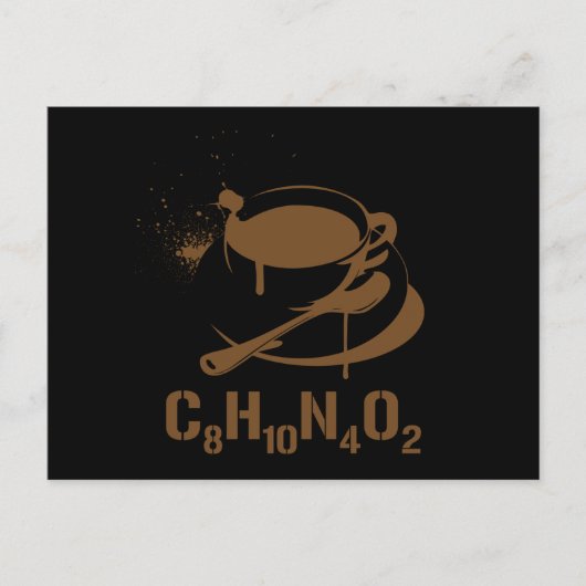 Carte Postale Caféine C8H10N4O2 (Devant)