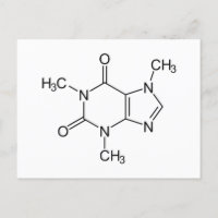 Caféine Molécule Chimie Café Atomes