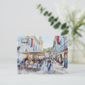 Carte Postale Cafés de Tomar, Portugal (Debout devant)