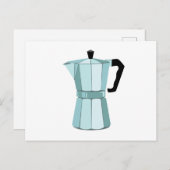 Carte Postale Cafetière (Devant / Derrière)