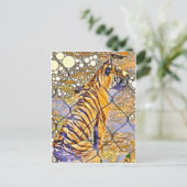 Carte postale Caged Tiger Art (Debout devant)