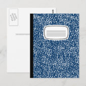 Carte Postale cahier de composition (Devant / Derrière)