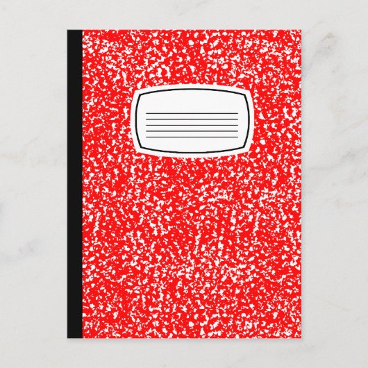 Carte Postale cahier de composition (Devant)