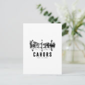 Carte Postale Cahors  Architecture Pont  Poster Gravure Noir et  (Debout devant)