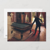 Carte Postale Caillebotte : Billard (Devant / Derrière)