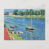 Carte Postale Caillebotte - Seine à Argenteuil, Bateaux à l'ancr (Devant)