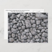 Carte Postale Cailloux de basalte (Devant / Derrière)